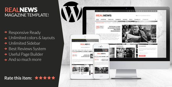 Realnews - Stylish and Responsive Magazine Theme - Blog / Magazine WordPress