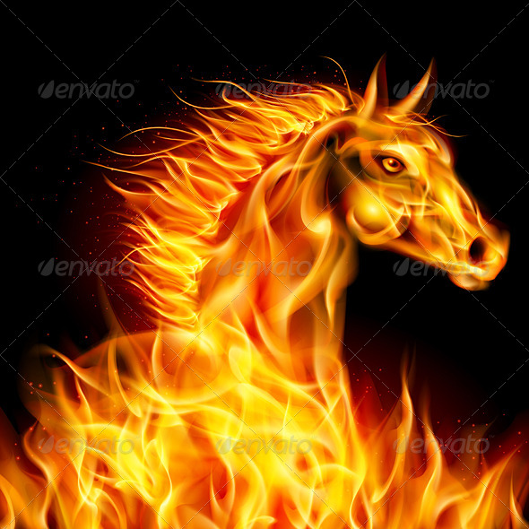 fire horse clipart - photo #21