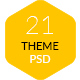 21-Theme Multipurpose PSD - ThemeForest Item for Sale