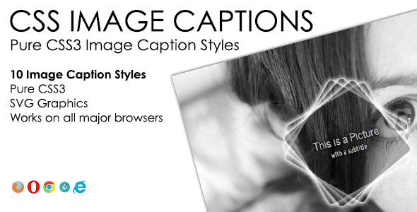 CSS Image Captions Pack