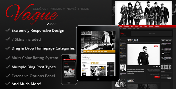 Vague - Premium Responsive News Magazine Theme - News / Editorial Blog / Magazine