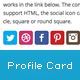 Profile Card WordPress Widget - CodeCanyon Item for Sale