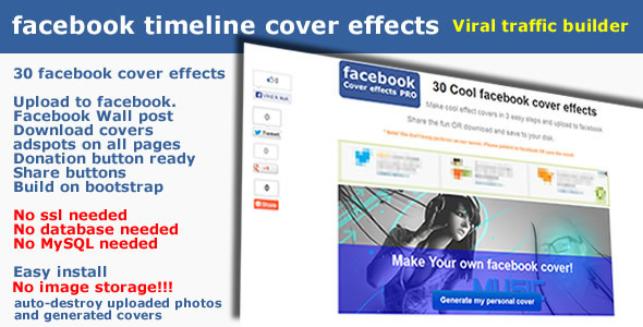 Facebook Timeline Cover Effects Generator - CodeCanyon Item for Sale