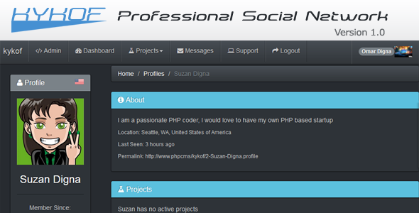 Kykof - Professional Social Network - CodeCanyon Item for Sale