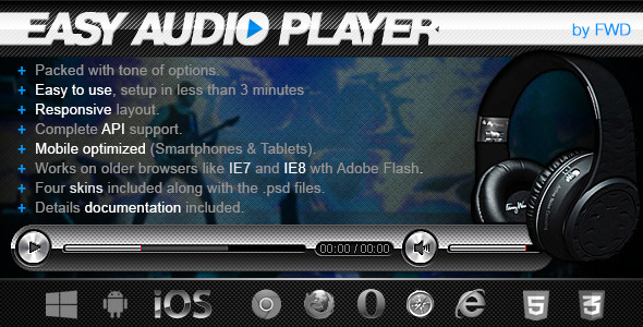 Easy Audio Player - CodeCanyon Item for Sale