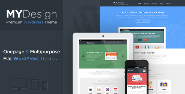 MYDesign - Onepage Multipurpose Flat WP Theme - Corporate WordPress
