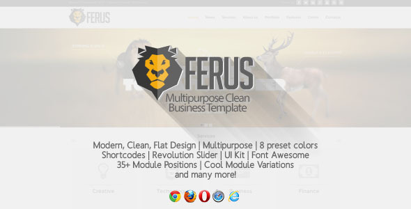 Ferus - Clean Multipurpose Joomla Template