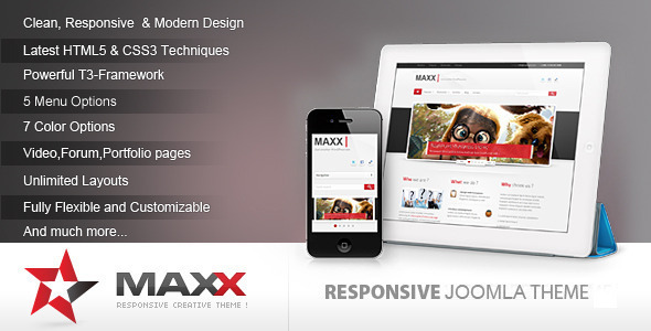 Maxx - Responsive Creative JoomlaTemplate