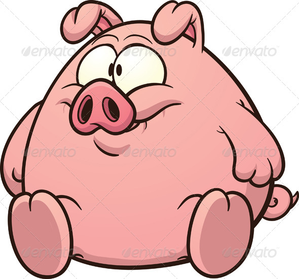 pig clip art character - photo #10