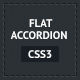 CSS3 Flat Accordion - CodeCanyon Item for Sale
