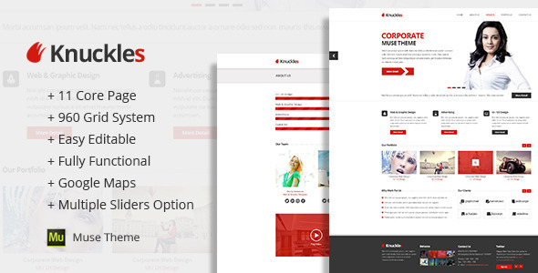 Knuckles - Corporate Muse Templates