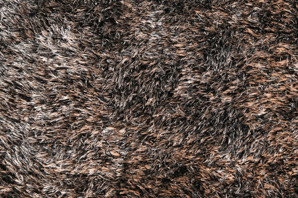 Modern dark shaggy carpet texture