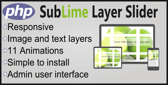 Sublime Layer Slider - Responsive PHP Plugin - CodeCanyon Item for Sale