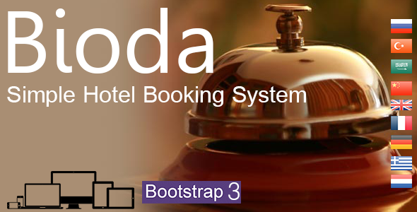 Bioda - Simple Hotel Booking System - CodeCanyon Item for Sale