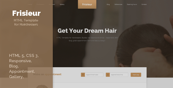 Frisieur - HTML5 Template for Hairdressers