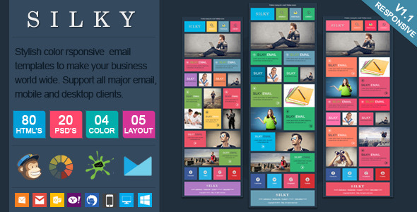 Silky - Colorful & Stylish Responsive Email