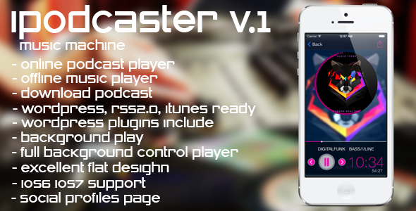 iPodcaster - music machine for iPhone - CodeCanyon Item for Sale