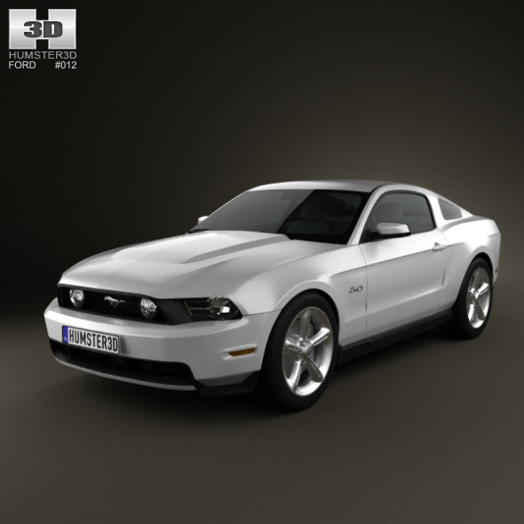 Ford Mustang GT 2012 3d model by humster3d