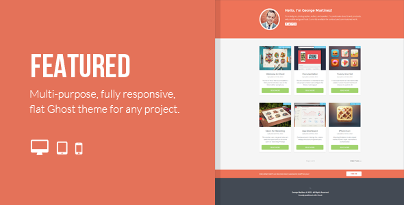 Featured - Multi-Purpose Responsive Ghost Theme - Ghost Themes Blogging