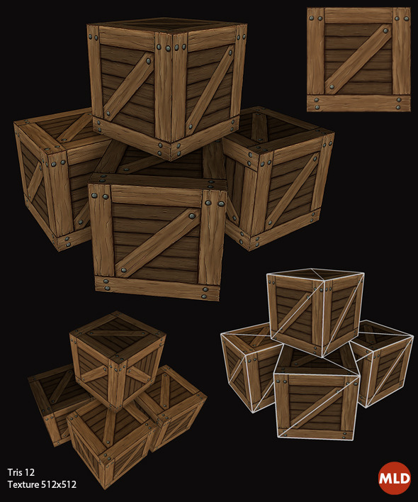 Low Poly Box - 3DOcean Item for Sale