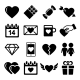 Valentine Day Love Icons Set