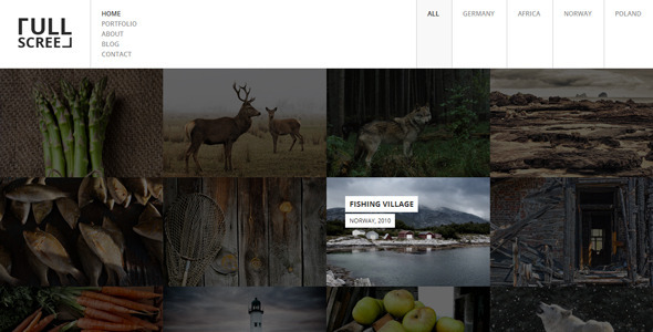 FULLSCREEN – Photography Portfolio HTML5 - Photography Creative