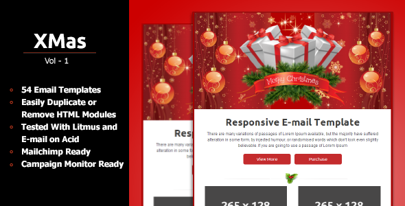 Xmas - Responsive Email Template - Newsletters Email Templates