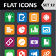 Universal Colorful Flat Icons Set 12