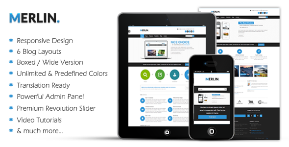 Merlin - Clean & Modern Multipurpose Theme - Creative WordPress