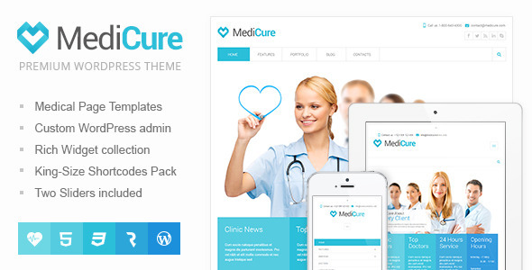 MediCure - Health & Medical Wordpress Theme