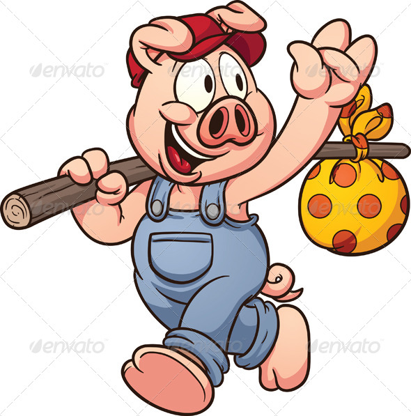 pig clip art character - photo #6