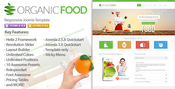 Organic Food - Responsive Joomla Template - Food Retail