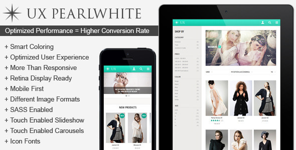 UX Pearlwhite | Fast Responsive Magento Theme - Magento eCommerce