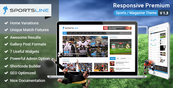 Sportsline - Responsive Sports News Theme - News / Editorial Blog / Magazine