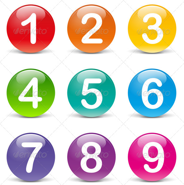 clipart numbers in circle - photo #42