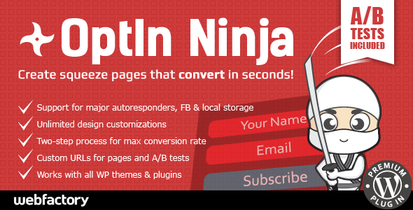 OptIn Ninja - Ultimate Squeeze Page Generator - CodeCanyon Item for Sale