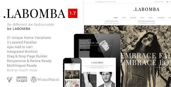 Labomba - Responsive Multipurpose WordPress Theme - WooCommerce eCommerce