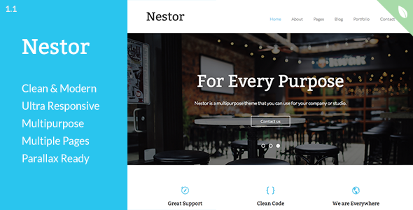 Nestor - Responsive Drupal Theme - Corporate Drupal