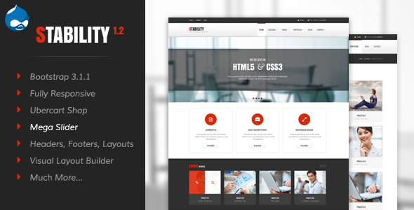 Stability - Responsive Drupal 7 Ubercart Theme - Business Corporate