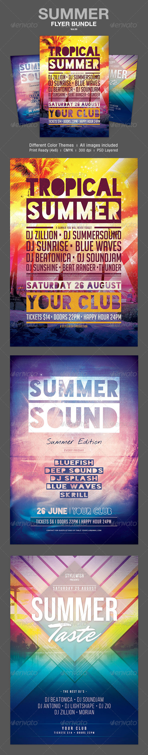 Summer Flyer Bundle Vol.05 (Clubs & Parties)