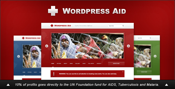 WordPress Aid: Charity + Blog Theme