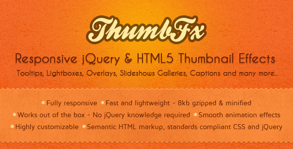 ThumbFx - Responsive jQuery Thumbnail Effects