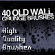 40 Wall Grunge Photoshop Brushes
