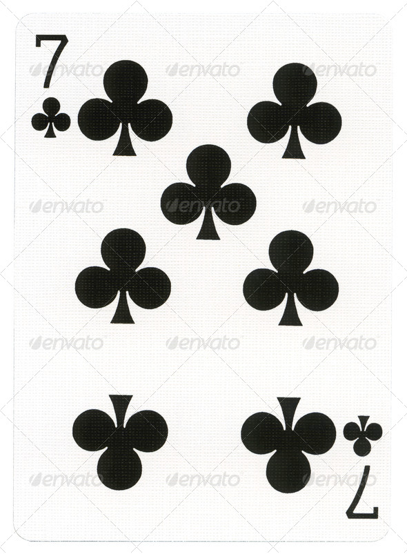 Playing Card - Seven of Clubs