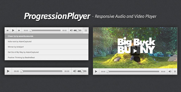 ProgressionPlayer - Responsive Audio/Video Player - CodeCanyon Item for Sale