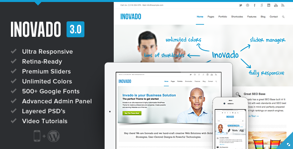 Inovado - Retina Responsive Multi-Purpose Theme - Corporate WordPress