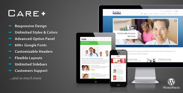 Care - Medical and Health Blogging WordPress Theme - Health & Beauty Retail