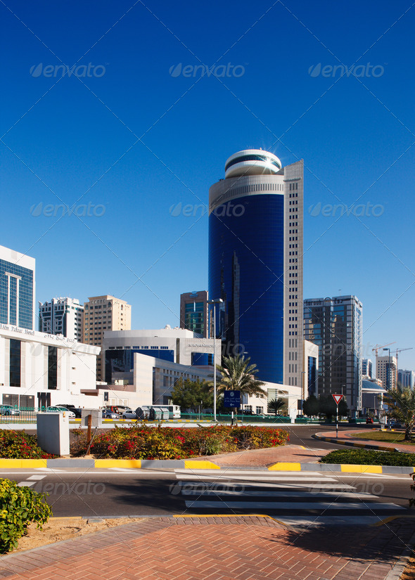A street-scape of Abu Dhabi develops in the twenty first century