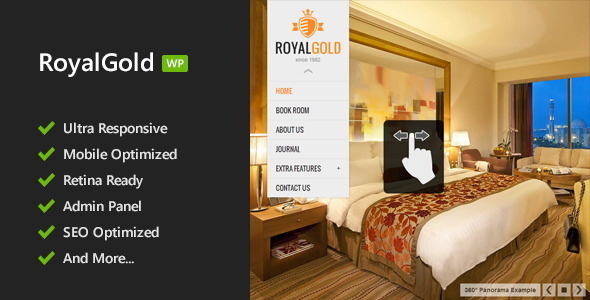 RoyalGold - Unique WordPress Theme - Travel Retail