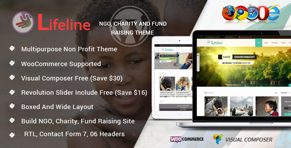 Lifeline NGO Charity Theme